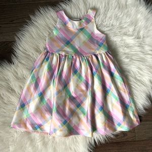 Gymboree 3T Rainbow Plaid Dress